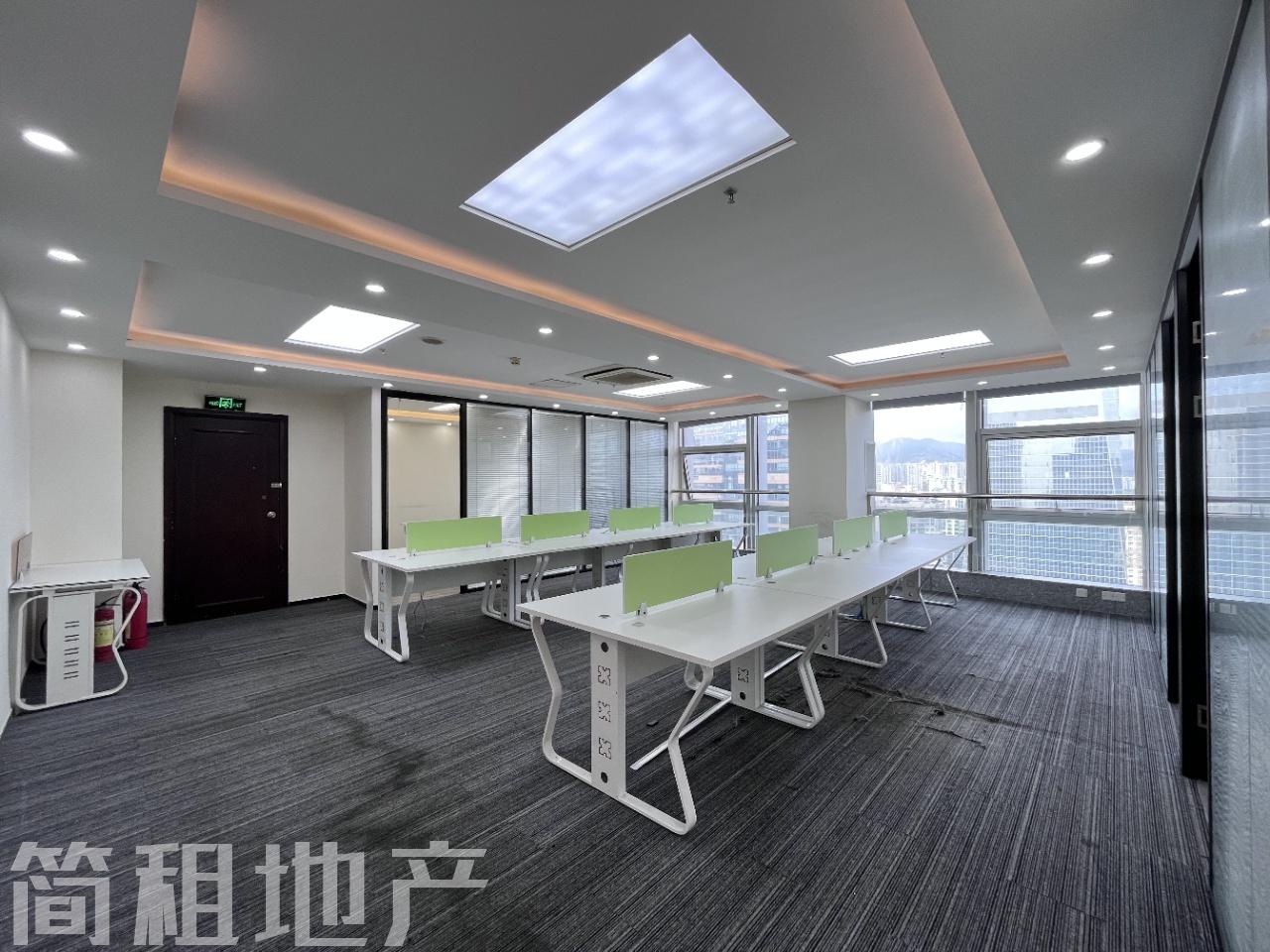 车公庙地铁口 创建大厦228平 精装修高层看海业主直租