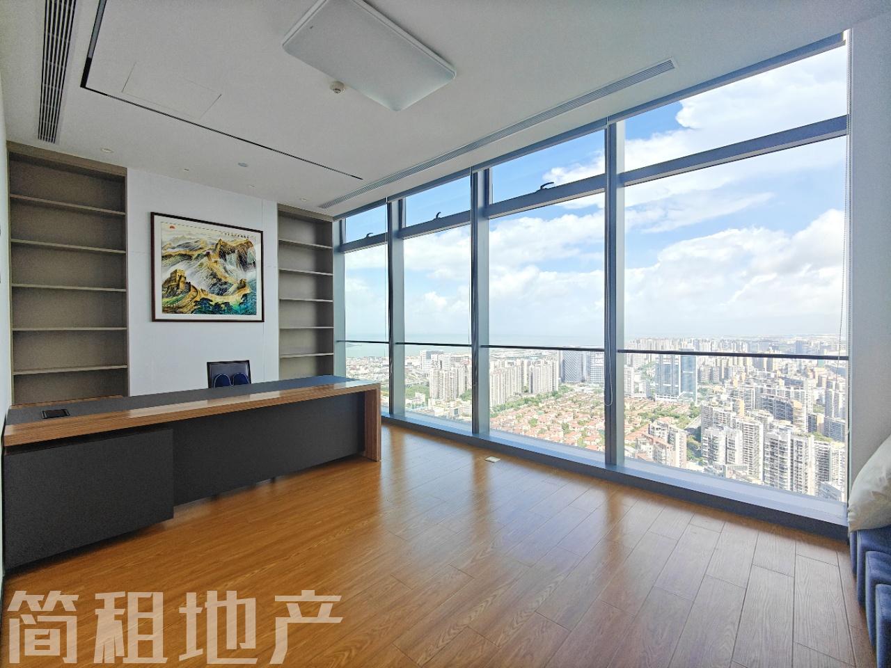 宝中双子地标超高区电梯口 前海人寿金融中心业主直租 使用率65