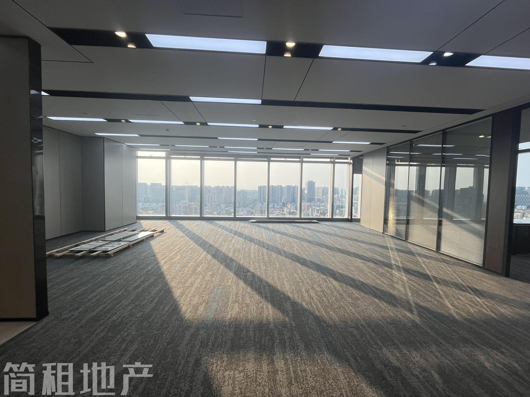 1号线坪洲地铁上盖 前城中心精装430平 双面采光