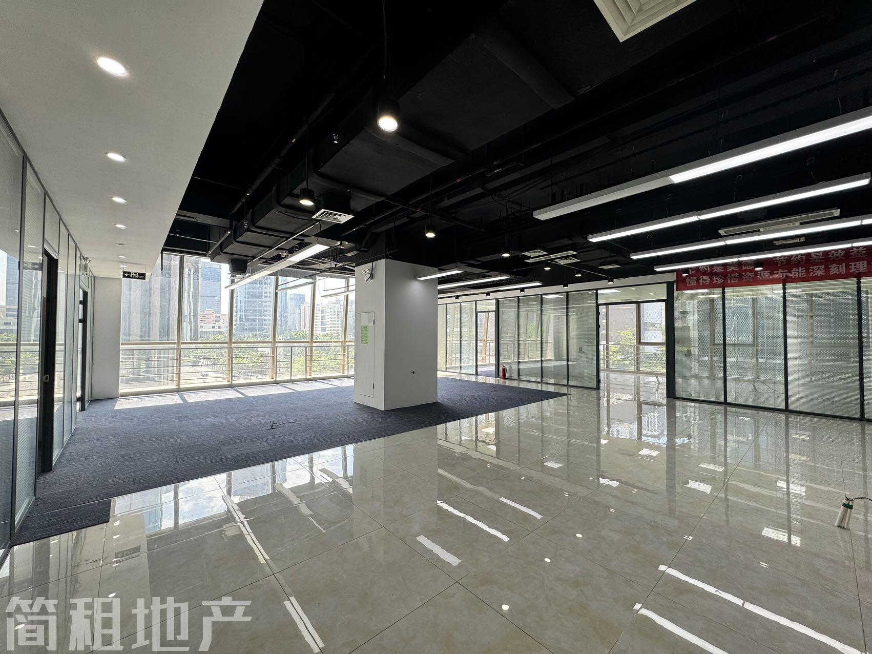 双面采光户型 一手直租 双地铁 楼上就是商业 创维半导体设计大厦