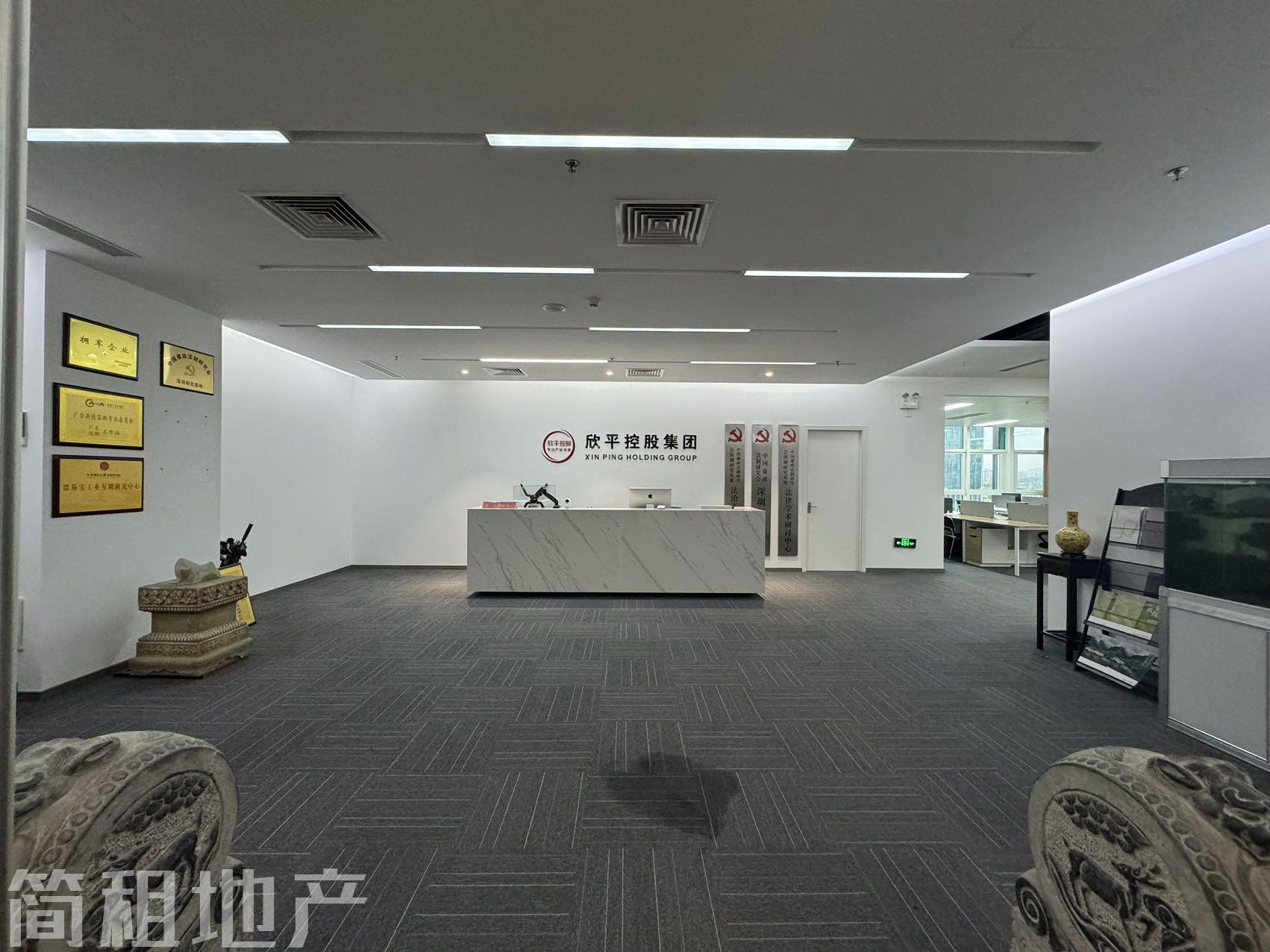 精装电梯口 一手直租 深圳禹洲广场 共享大厦 甲级24小时空调
