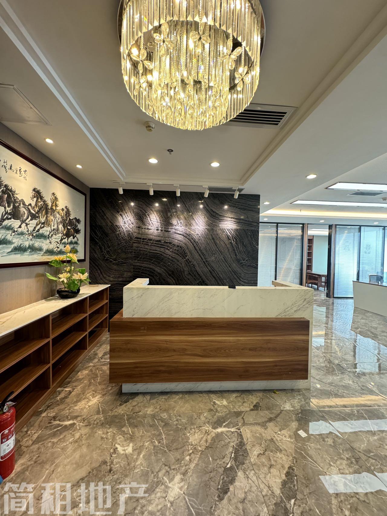 福田财富大厦开发商直租高层精装修带家私拎包办公海景