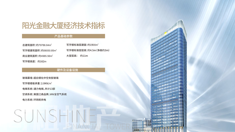 交付标准高 带吊顶 免租6个月 阳光金融大厦 阳光保险大厦 一手直租