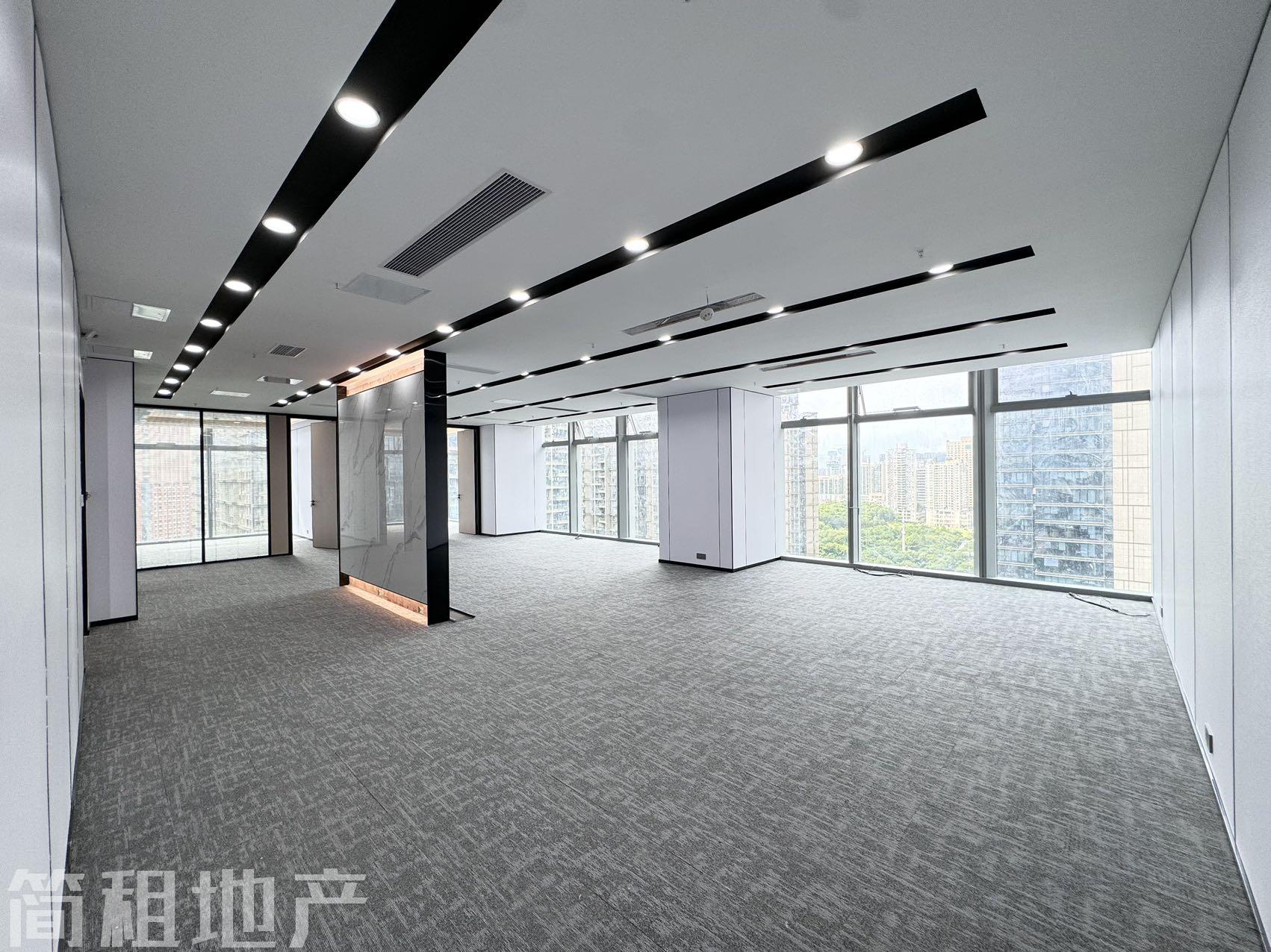 落地窗双面采光  玺玥大厦精装367平 楼下就是地铁口
