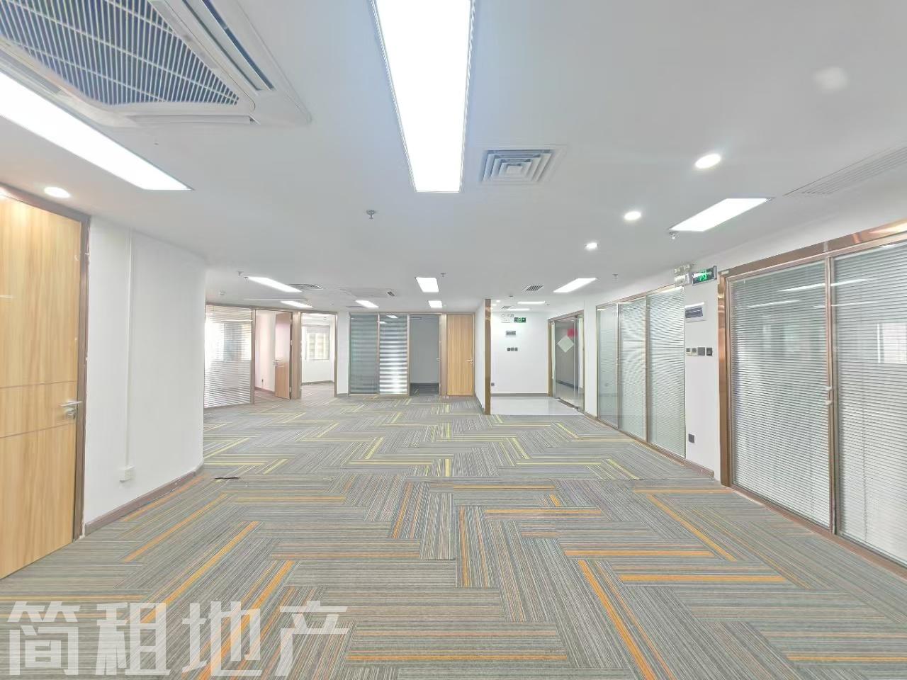 福田中心 国际科技大厦 精装298平 3+1格局 双面采光 华强路地铁口