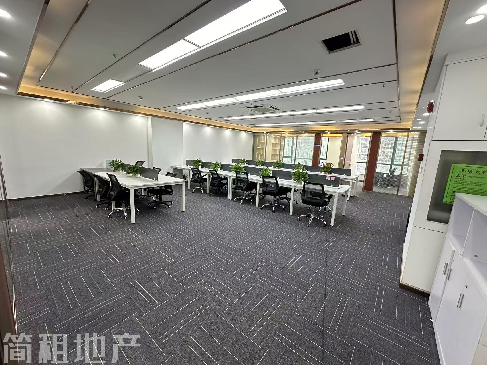 福田车公庙 劲松大厦精装336平 4+1格局 电梯口 带家私拎包办公