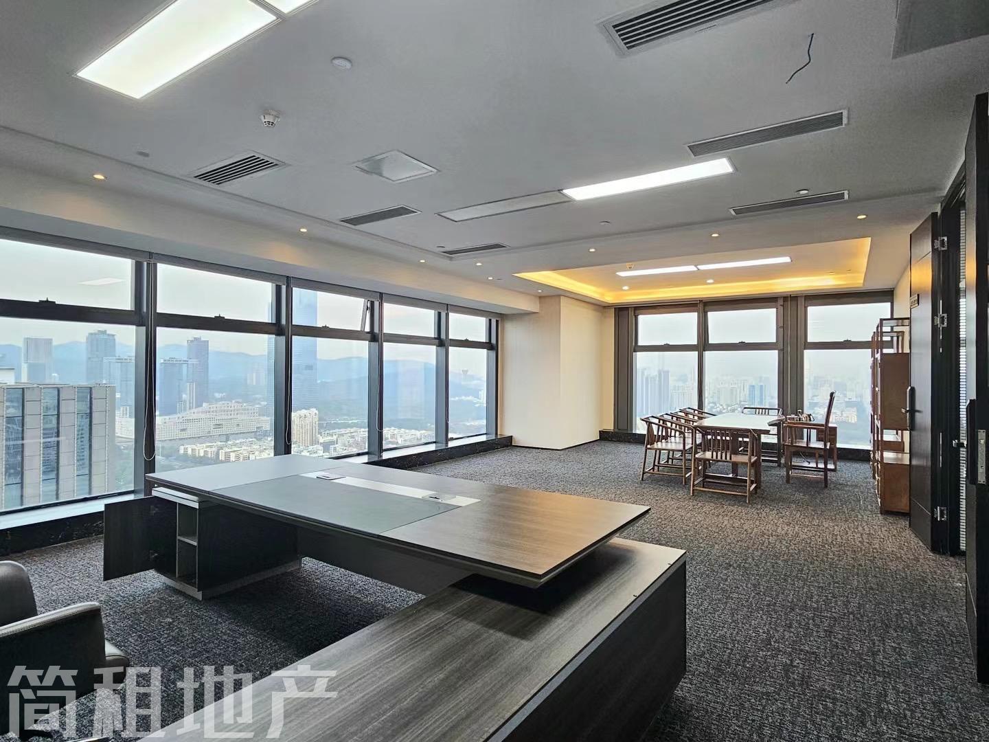福田中心区市民中心站富德大厦1704平米带家私精装修