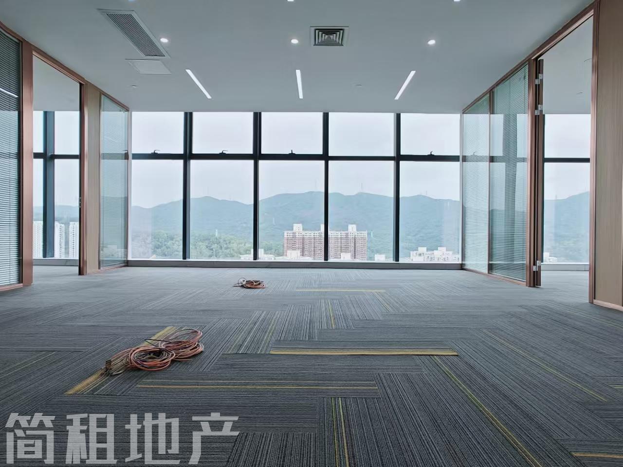 东北向看梅林山公园 颂德国际 精装226平 4+1格局 