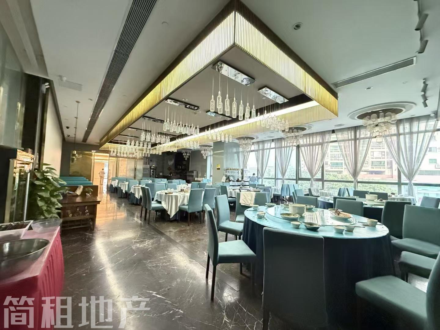 现成酒家装修 通燃气 海王银河大厦 精装944平 接手即可营业