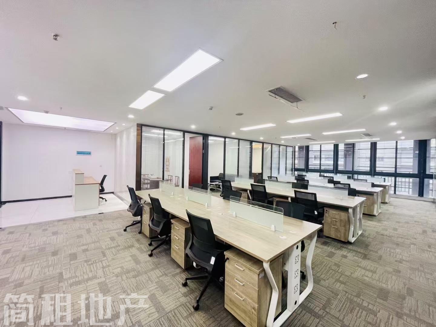 腾讯总部旁 比克大厦 豪装350平 7+1 全套家私 拎包办公