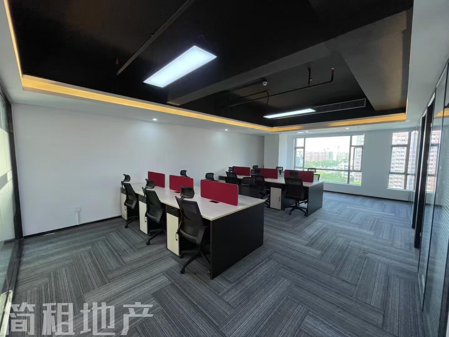 西乡固戍地铁口 万联大厦 精装158平 2+1 户型方正 带家私 拎包办公