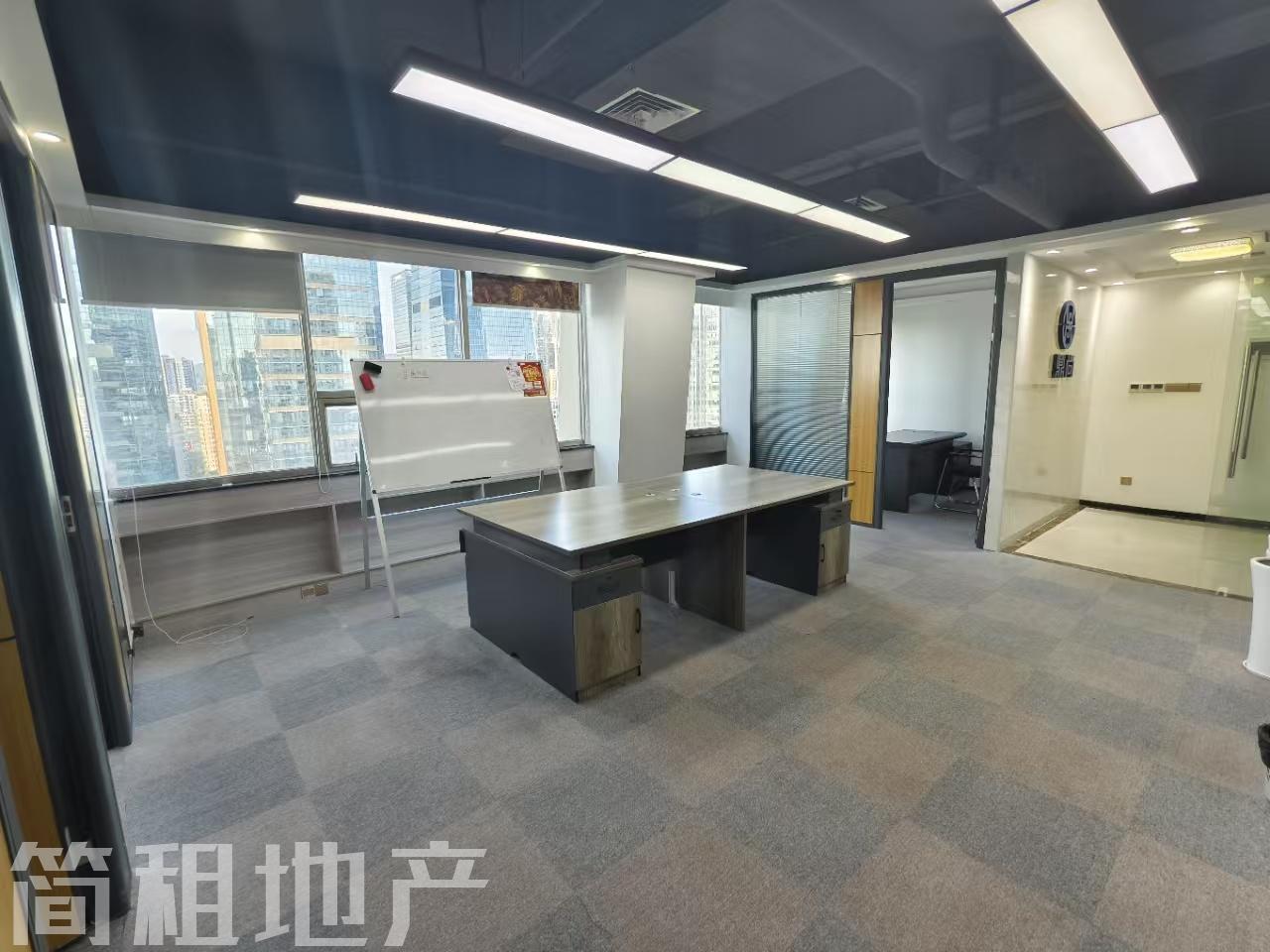 福田车公庙 大庆大厦精装168平 3+1 电梯口 格局方正 采光极好
