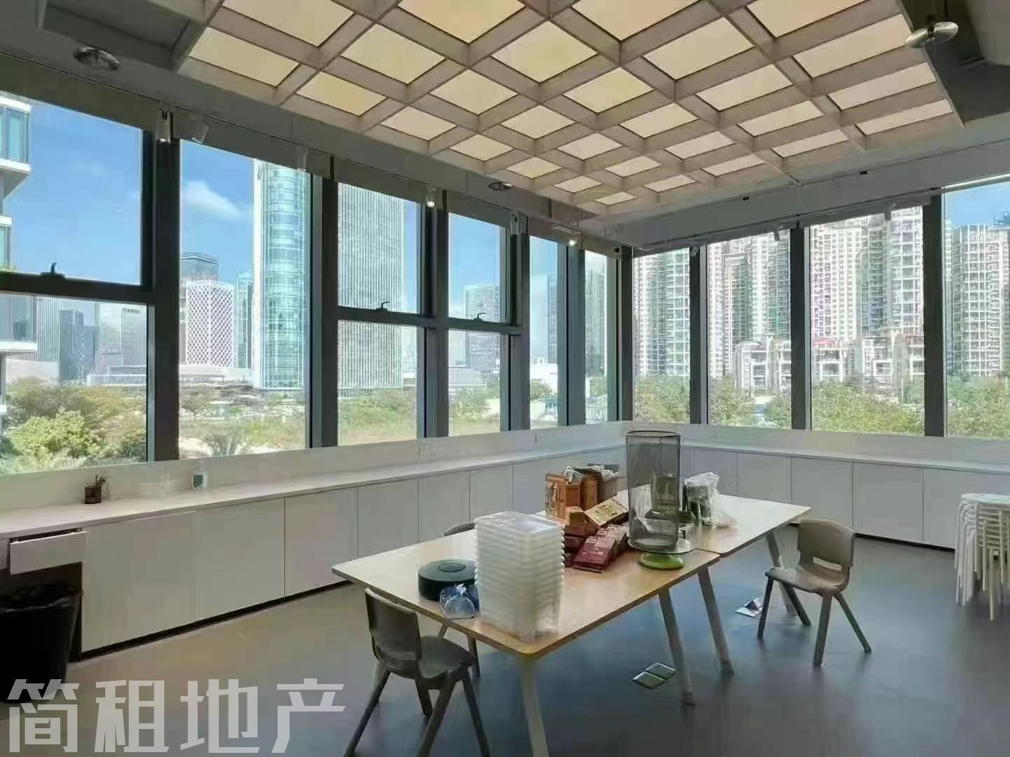 宝中华侨城海府一号 精装627平 8+1 电梯口 带家私出租 拎包办公
