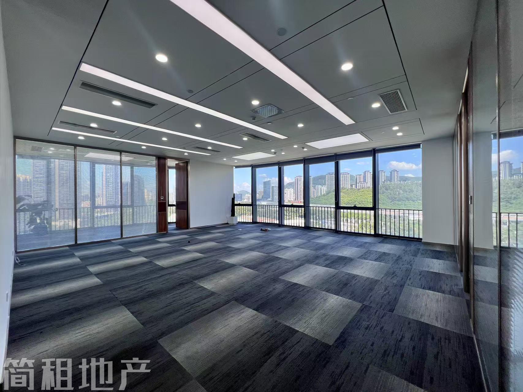 华侨城 金迪世纪大厦 精装330平 双面采光 看海景 落地窗 可配家私