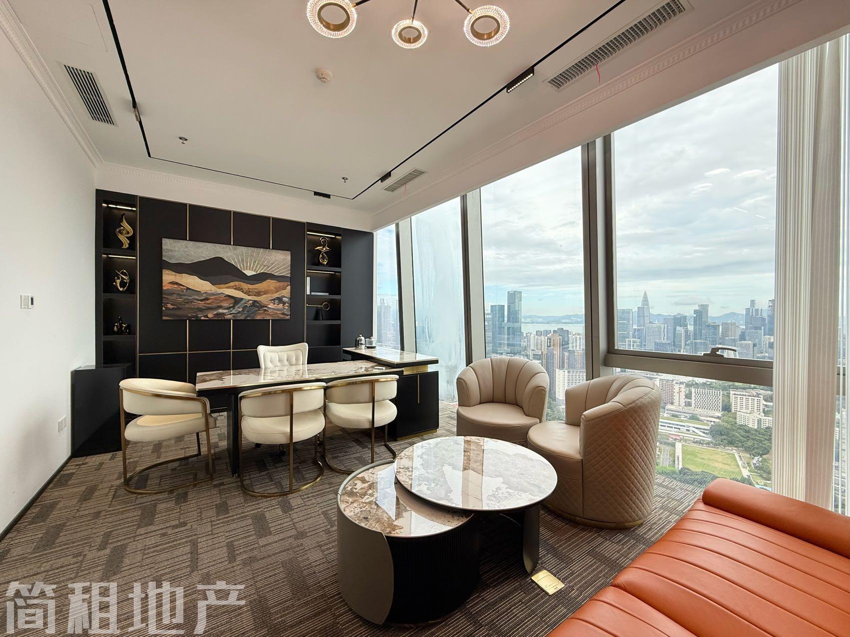 地标建筑 高区看海景 带家具 汉京金融中心