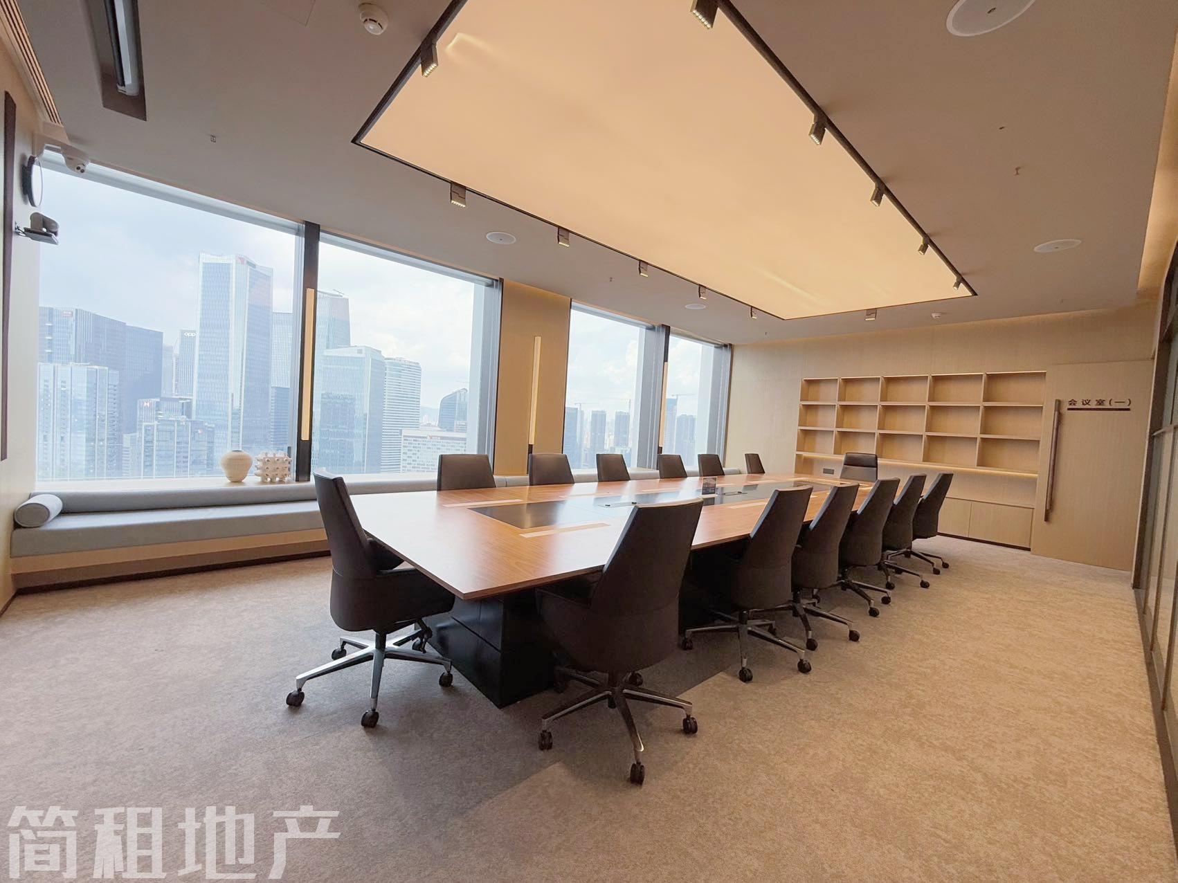 前海嘉里中心整层豪装办公招租 无遮挡海景带家私_简租地产