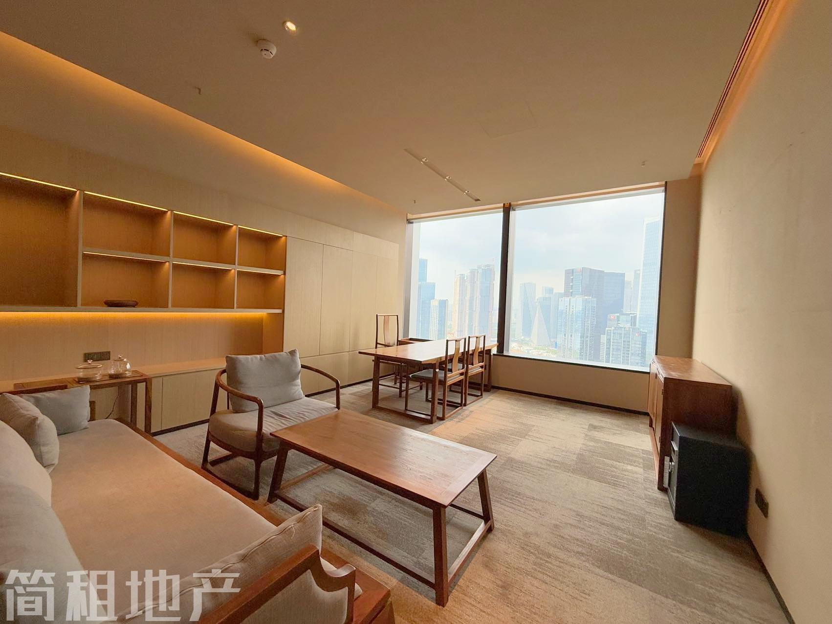 前海嘉里中心整层豪装办公招租 无遮挡海景带家私_简租地产